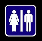 MEN & WOMEN RESTROOM SIGN Vinyl Sticker/Decal