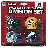 NFL Riddell Revolution Pocket Pro Mini Helmet Set - NFC North