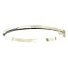 18kt Gold over Sterling Silver Diamond Cut Floral Patterned Bangle Bracelet