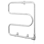 Heated electric chrome towel rail