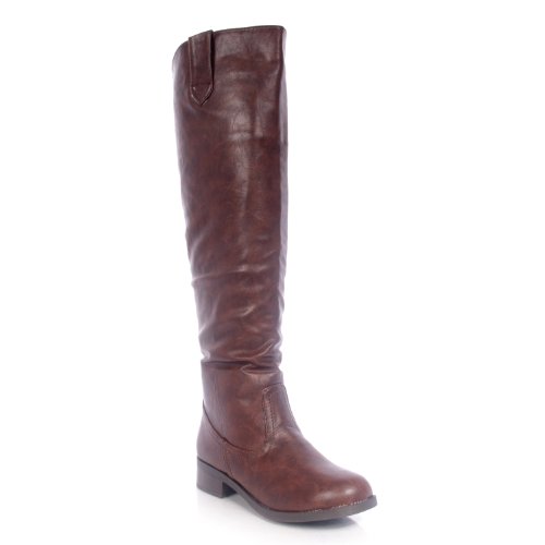 Bamboo Yoda-15 Knee-high Saddle Boots