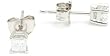 10k Gold, Princess-Cut, Diamond Stud Earrings (1/4 cttw, J-K Color, I2-I3 Clarity)