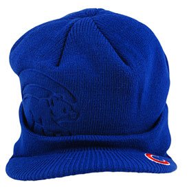 MLB Men's Chicago Cubs Mcphee Visor Knit (Royal, One Size)