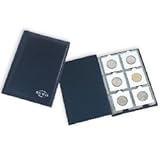 Coin Wallet with 10 Coin Sheets each for 6 cardboard holders, blue