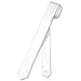Vesuvio Napoli Narrow NeckTie Extra Skinny WHITE Color Men's Thin 1.5