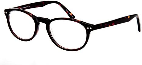 SightLine O'Malley Multifocal Round Optical Quality Reading Glasses (1.50, Tortoise)