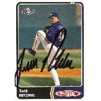 Todd Ritchie, Milwaukee Brewers, 2003 Topps Total Autographed Card
