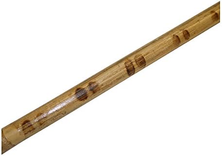 28" Decorative Burned Treated Rattan Pole with Skin 1" Diameter