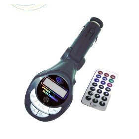 In Car 4-in-1 Mp3 Wireless Modulator/fm Transmitter for Sd Card, USB Pen (Flash) Drive and Mp3 Players. Black with Remote Control.