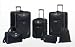 Travelers Club EVA-82006-001 Sky View II 6 Piece Expandable Luggage Set - Black