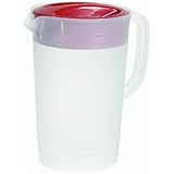 Rubbermaid #3063-RD-WHT Gallon Covered Pitcher 1 Gallon