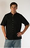 Men's Casual Shirt, Short Sleeve Asian Inspired Shirt