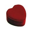 Gift Box Heart Shaped Red for Ring, Earrings, Pendant etc.