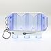 L-Style Krystal Flight Case Plastic with Wristband Extra Flights Holder - Clear Blue