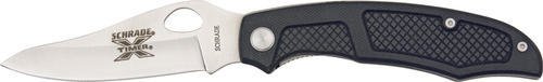 Schrade SCH504 X-Timer Linerlock Knife, Black G-10 Handle with Stainless Clip Point Blade with Thumb Hole and pocket clip On Sale