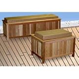 Cedar Storage Bench (Cedar w Natural Cushion) (Short - 18 h x 28 w x 19 d)
