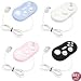 Bargaincell- 4-Piece Value Combo Pack of Permium Protective Silicon / silicone Skin Cover Case for Nintendo Wii Classic Contoller (Black + Clear + Pink + Blue)