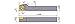 Mitsubishi Materials SCLCL-103SM SCLC-SM Series Front Turning Tool Holder for Gang Type Tool Posts, 95? Angle, Left Hand, 0.625" Height, 0.625" Width, 5.906" Length