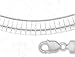 Sterling Silver 16 Inch X 8.0 mm Omega Necklace - Italian