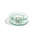 Stövchen Chrom/Glas Teewärmer Speisewärmer