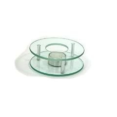 St�vchen Chrom/Glas Teew�rmer Speisew�rmer