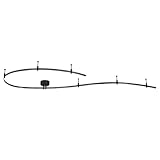 Euro Rail - 12V Low Voltage Flexible Monorail Track Lighting System Kit - Dark Bronze - B7717