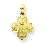 14k Miniature Four Way Medal Pendant