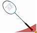 DHS 4801 Aluminum-Graphite Shaft Badminton Racket, Double Happiness (DHS)