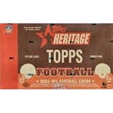 2006 Topps Heritage Football Cards Hobby Pack ( 8 cards/pack)- 1 limited shortprint per pack, randomly inserted autographs, jersey cards & more - Look for top rookies like Reggie Bush, Matt Leinart, Vince Young & more!!