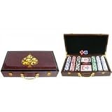 Review Stacks and Stacks  / 300pc Spade Design Wooden Poker Set (Mahogany) (3 1/4