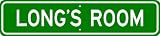 LONG ROOM SIGN - Personalized Gift Boy or Girl, Aluminum