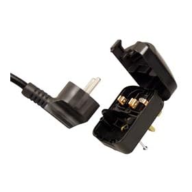 Power Connections Schuko Converter Plug (SCP3) (European to UK) 13A Black