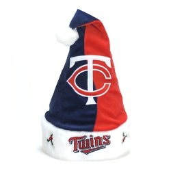 Forever Collectibles Minnesota Twins Colorblock Santa Hat