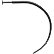 14 Gauge Black Stainless Steel Curved Talon Labret - 3/8"
