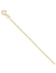 14k Yellow 20in Gold 1.35mm Carded Cable Rope Necklace Chain. Metal Wt- 1.08g