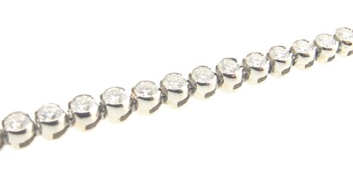 Platinum and Diamond Bracelet by Ylang|23