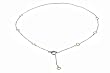 Sterling Silver Two Tone Heart Necklace with Toggle Clasp with Chain