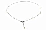 Sterling Silver Two Tone Heart Necklace with Toggle Clasp with Chain