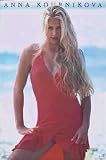 Anna Kournikova - Red Dress, Art Poster, size 34.50