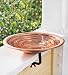 Copper Railing Birdbath