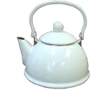 Kitchen & Housewares : Reston Lloyd Personal 1-Quart Enamel-on-Steel Teakettle, White