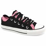 Converse All Star Ox Double - 5 Uk - Black & Pink - Fabric