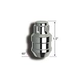 Gorilla Automotive Products 61681N: Lug Nuts, Conical Seat, 1/2 in. x 20 RH, Closed End, Locking, Chrome Plated Steel, Set of 4
