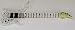 Glass Electric Guitar Christmas Tree Ornament - Clear