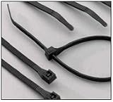 Boston Industrial 175 Tensile Strength 18 Inch Cable Ties, 100 Pack - Black