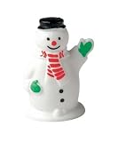 Cake Topper Christmas Figurine Snowman Waving 38mm pack of 4