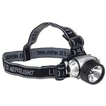 Black Nine Bulb LED Headlamp