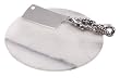 Arthur Court Grape Cheese Knife with 7-Inch Round White Marble Cheese Board