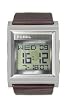 Fossil Mens Leather Digital Watch - Positive Display