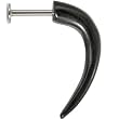 14 Gauge Organic Buffalo Horn HOOK Labret